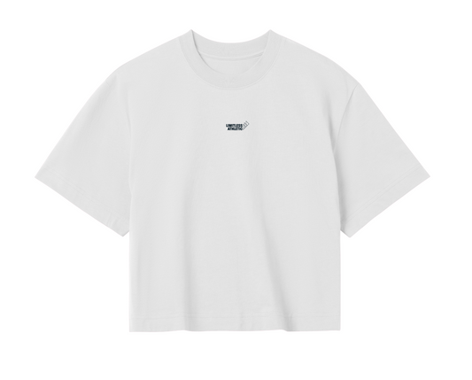 Ladies Basics Oversized Cropped Top