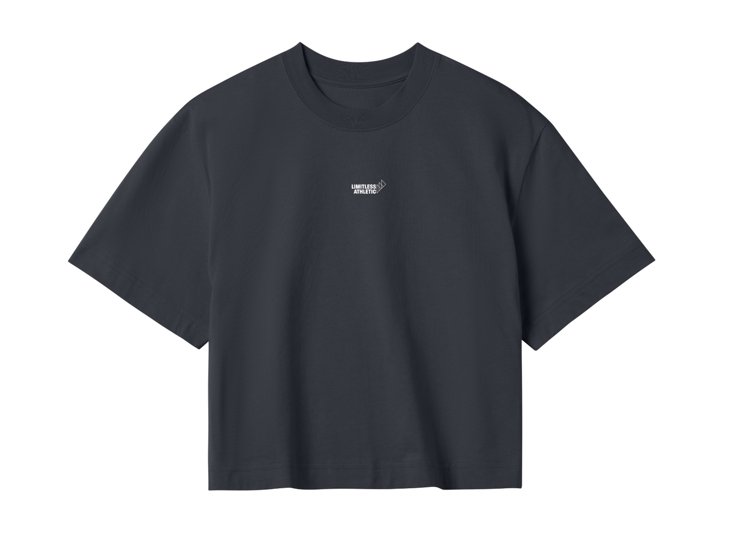 Ladies Basics Oversized Cropped Top