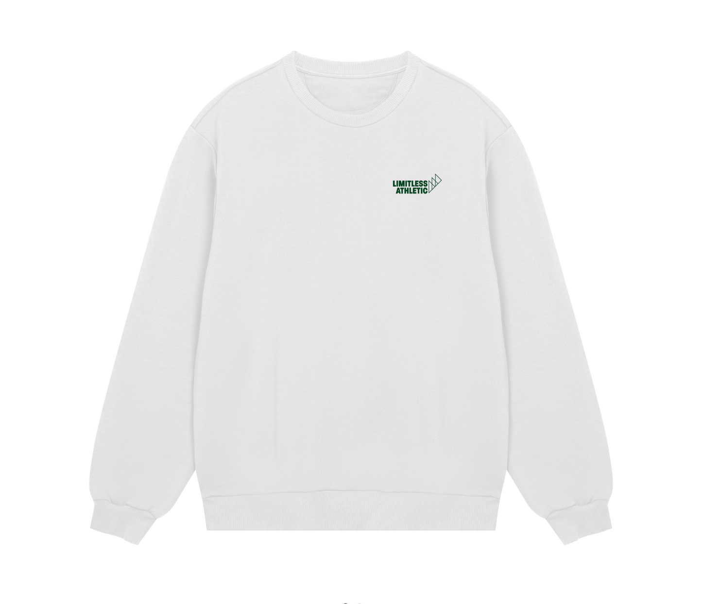 Strong Girls Club Sweater Off-white/Emerald Green